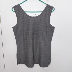 Toad And Co Tank Womens Large Samba Flow Charcoal Heather Casual Outdoor